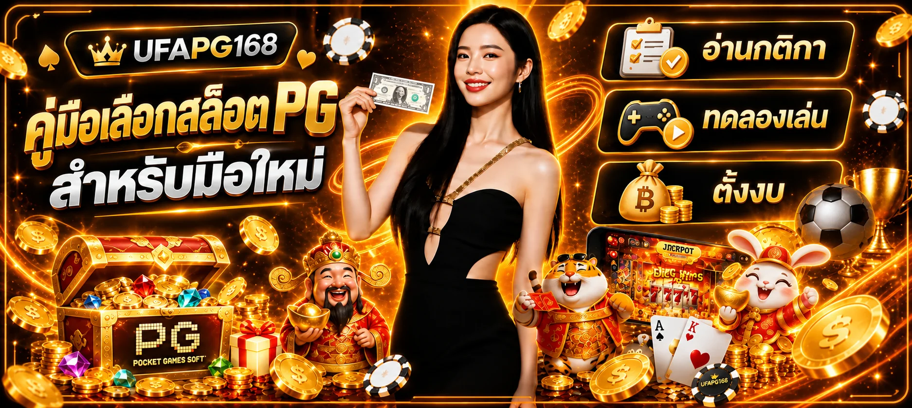 UFAPG168 คู่มือเลือกสล็อต PG สำหรับมือใหม่